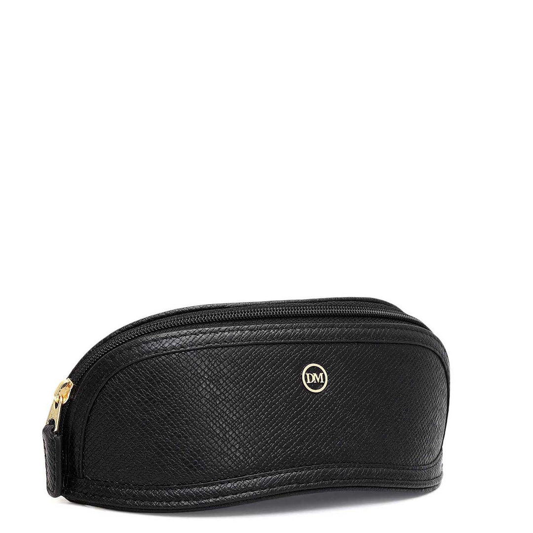 Franzy Leather Spectacle Case - Black