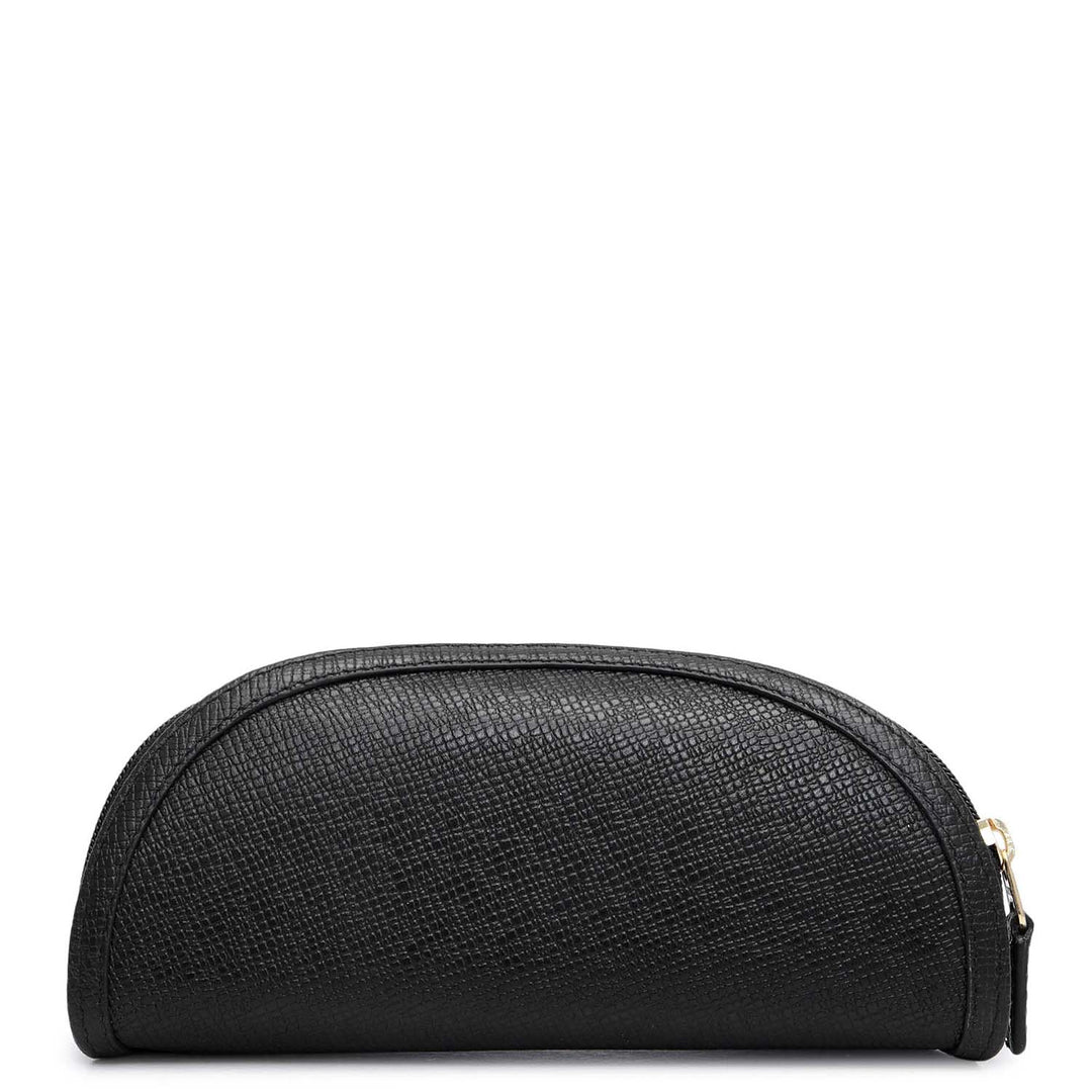 Franzy Leather Spectacle Case - Black