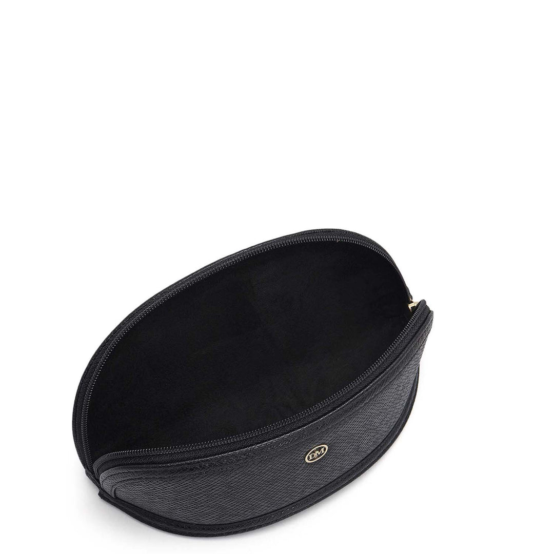 Franzy Leather Spectacle Case - Black