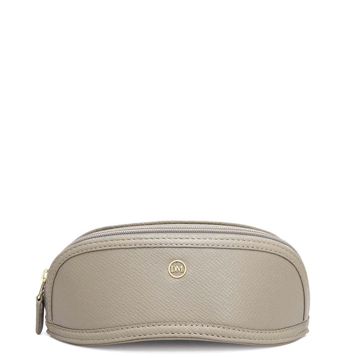 Franzy Leather Spectacle Case - Stone Grey