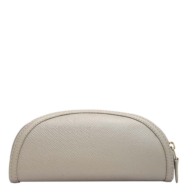 Franzy Leather Spectacle Case - Stone Grey
