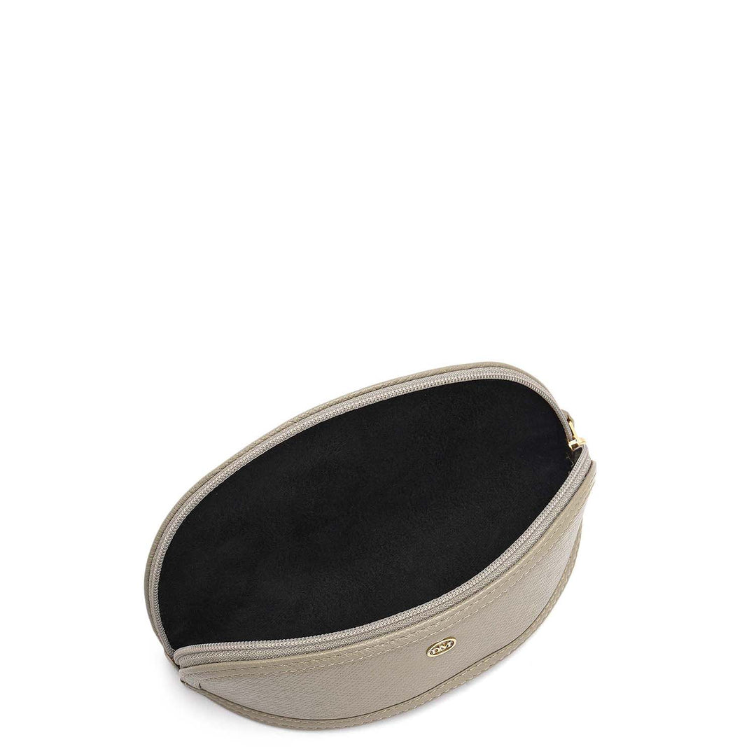 Franzy Leather Spectacle Case - Stone Grey