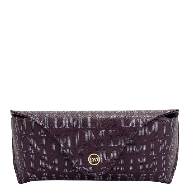 Monogram Leather Spectacle Case - Grapevine