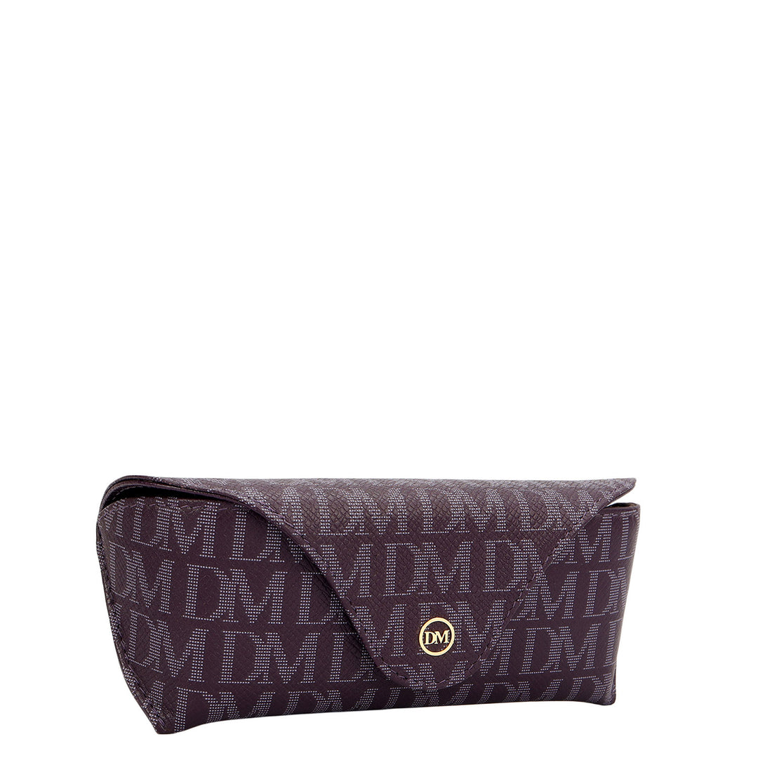 Monogram Leather Spectacle Case - Grapevine