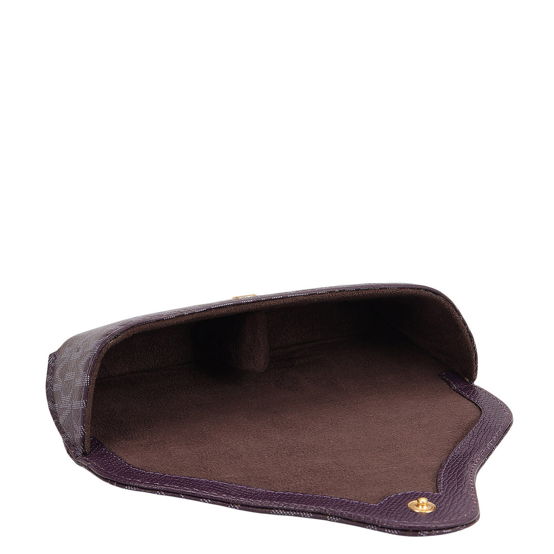 Monogram Leather Spectacle Case - Grapevine