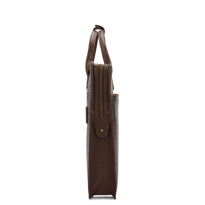 Croco Leather Laptop Sleeve - Date