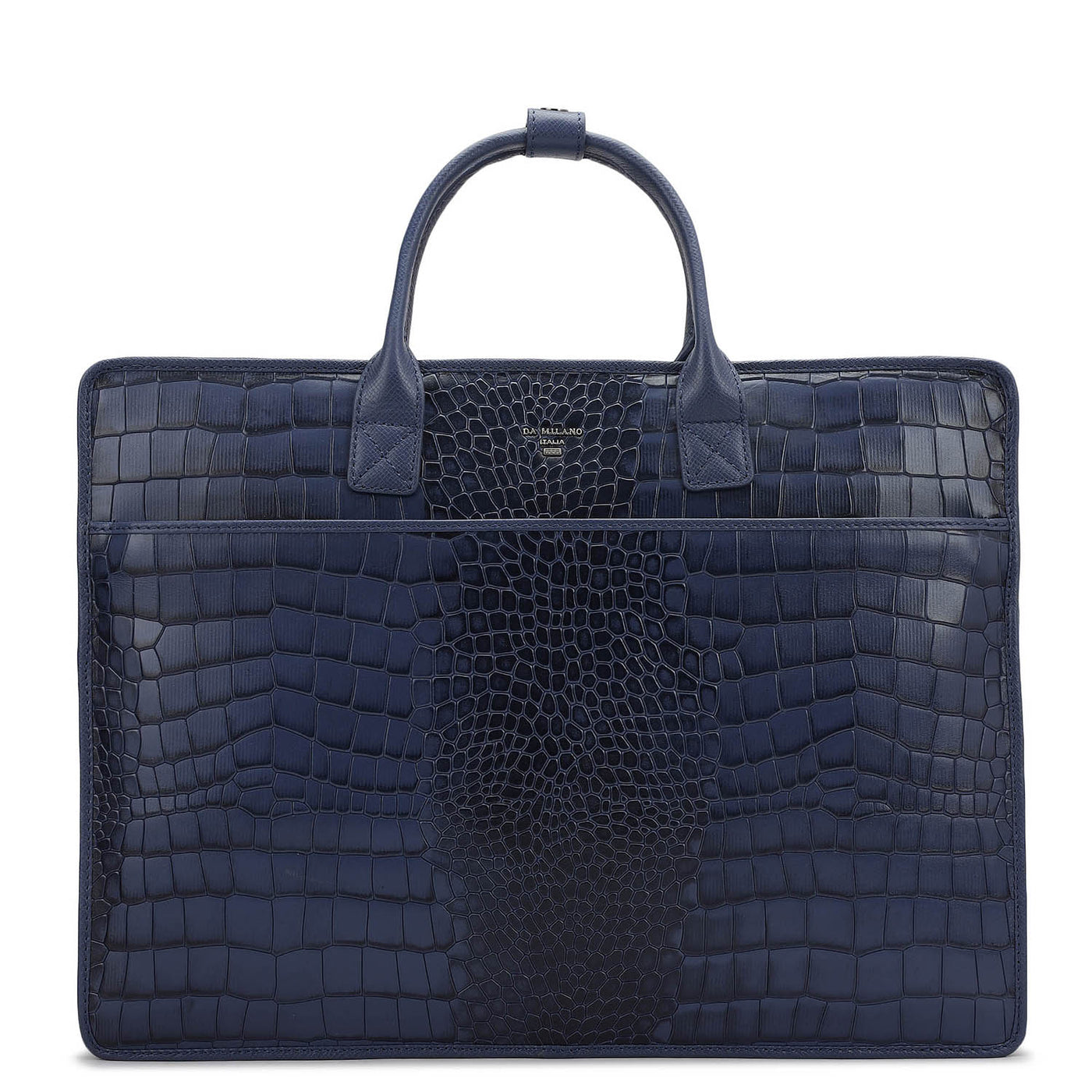 Croco Leather Laptop Sleeve - Stardust
