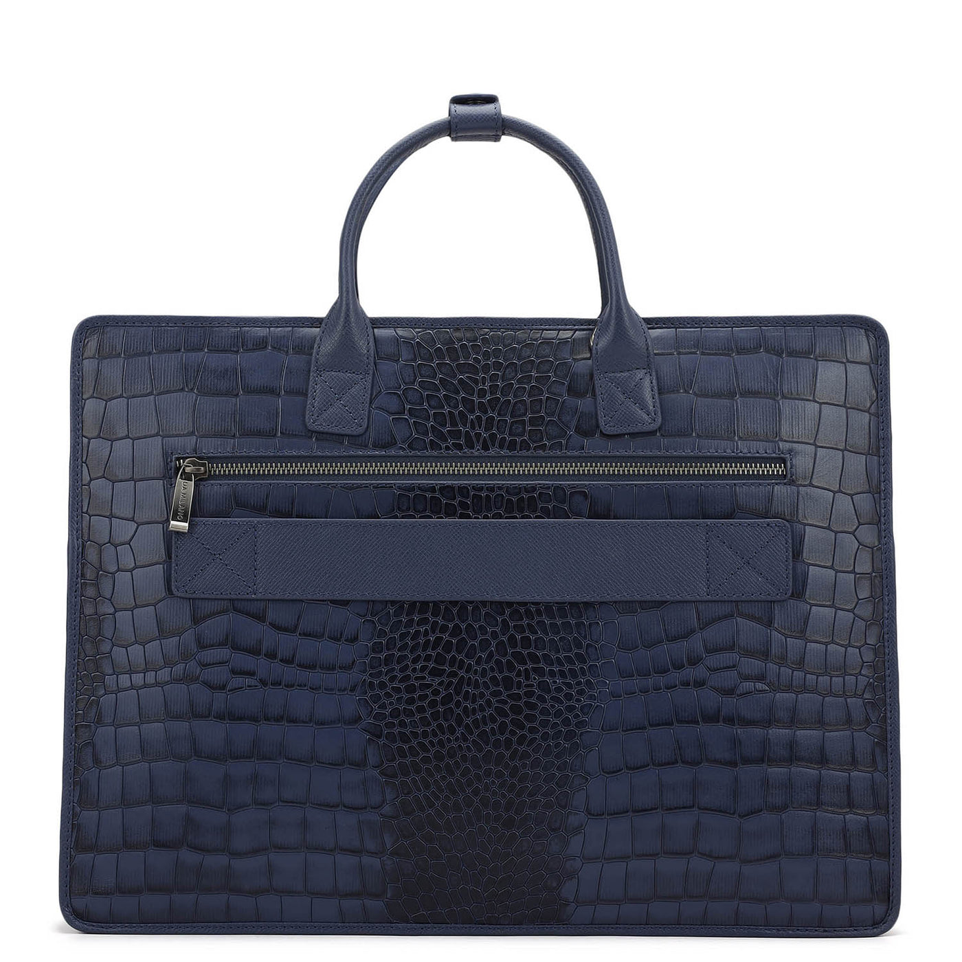 Croco Leather Laptop Sleeve - Stardust
