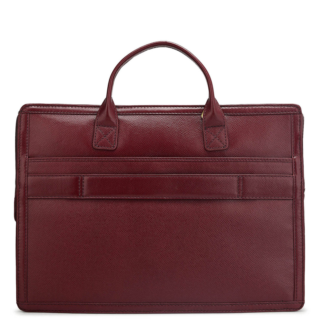 Franzy Leather Laptop Sleeve - Blood Stone