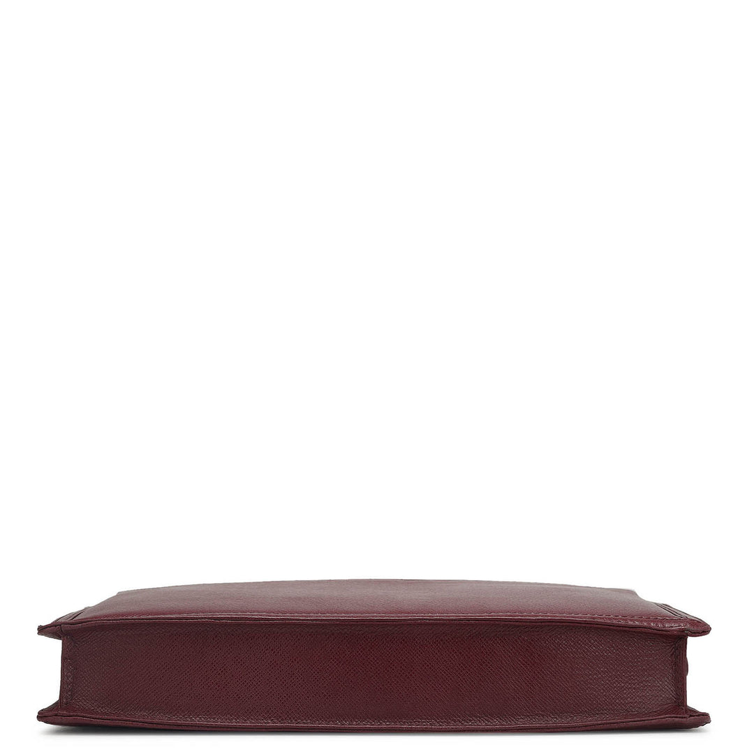 Franzy Leather Laptop Sleeve - Blood Stone