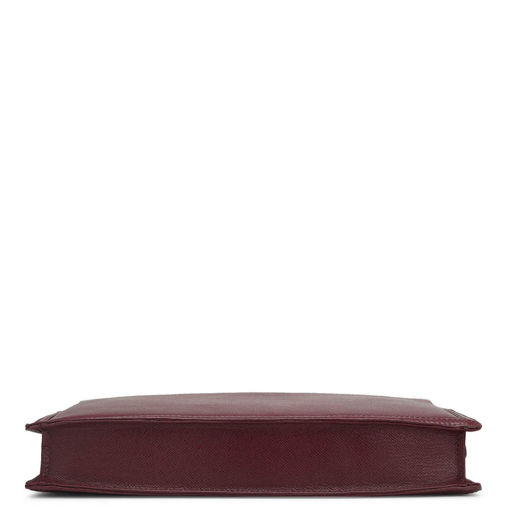 Franzy Leather Laptop Sleeve - Blood Stone