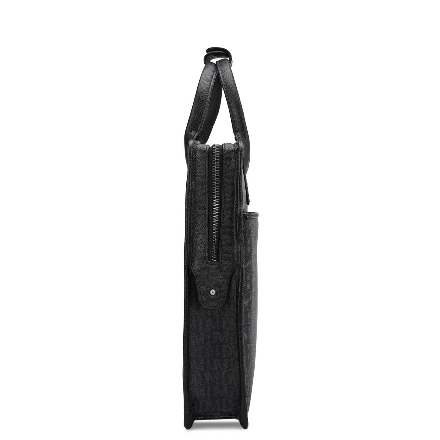 Monogram Leather Laptop Sleeve - Black