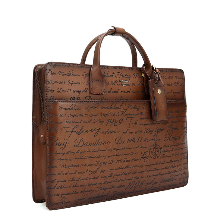 Signato Leather Laptop Sleeve - Cognac