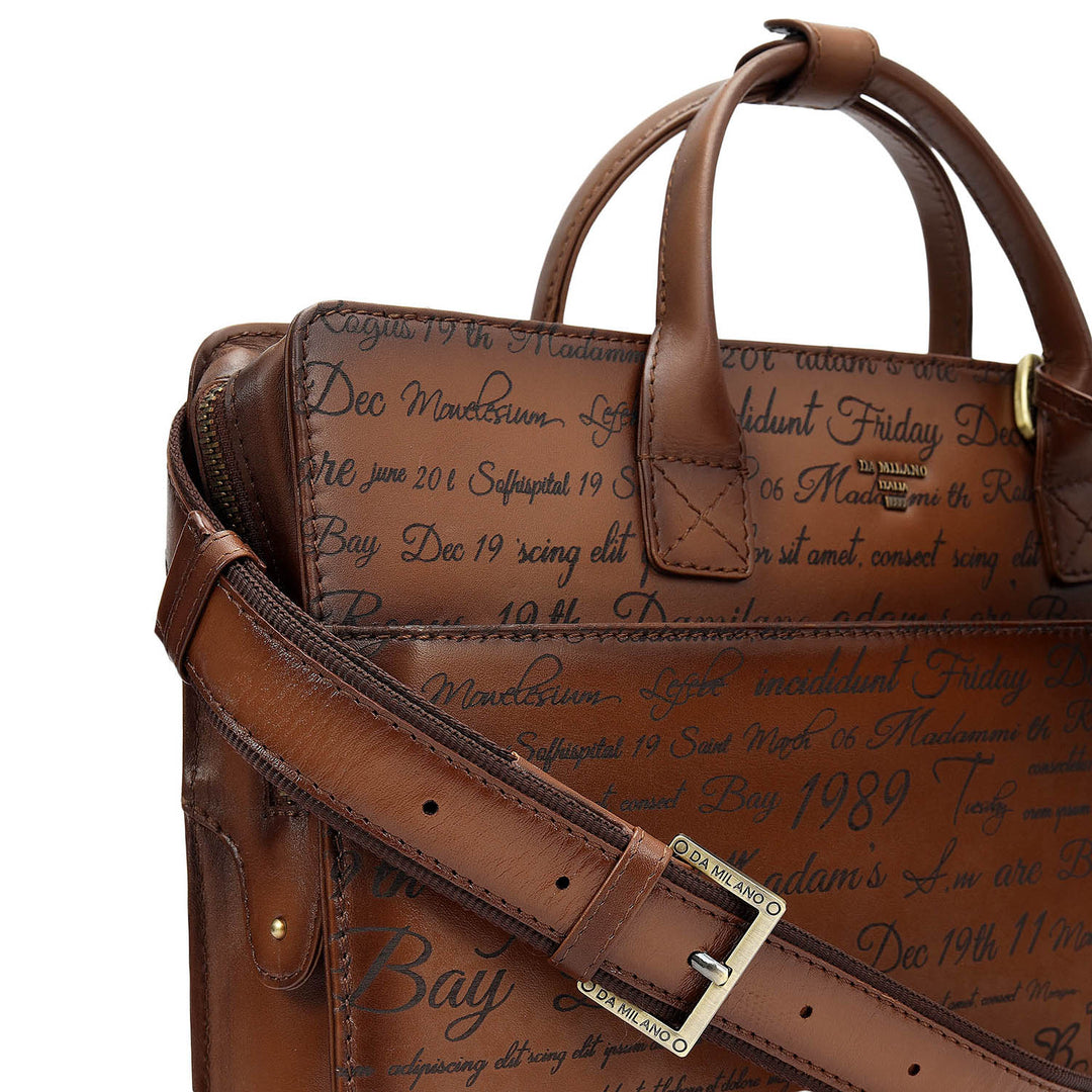 Signato Leather Laptop Sleeve - Cognac