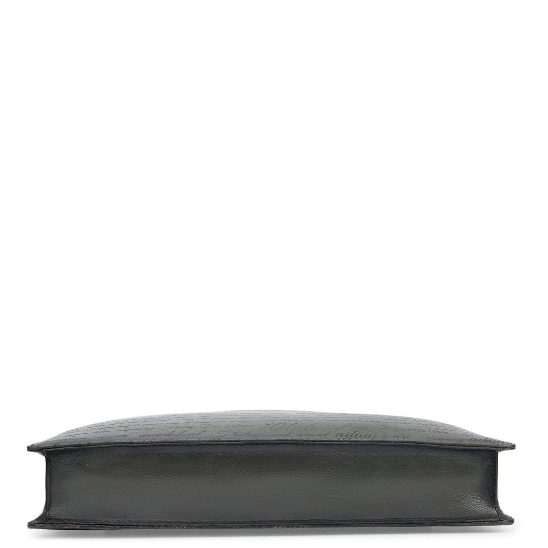 Signato Leather Laptop Sleeve - Grey