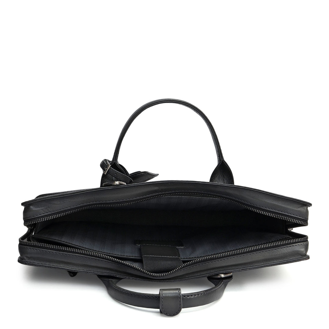 Signato Leather Laptop Sleeve - Grey