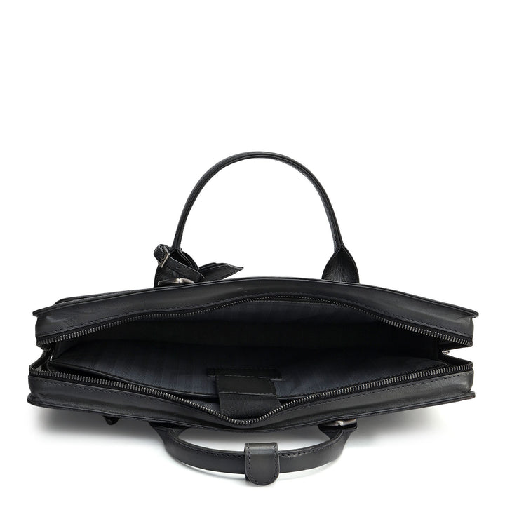 Signato Leather Laptop Sleeve - Grey