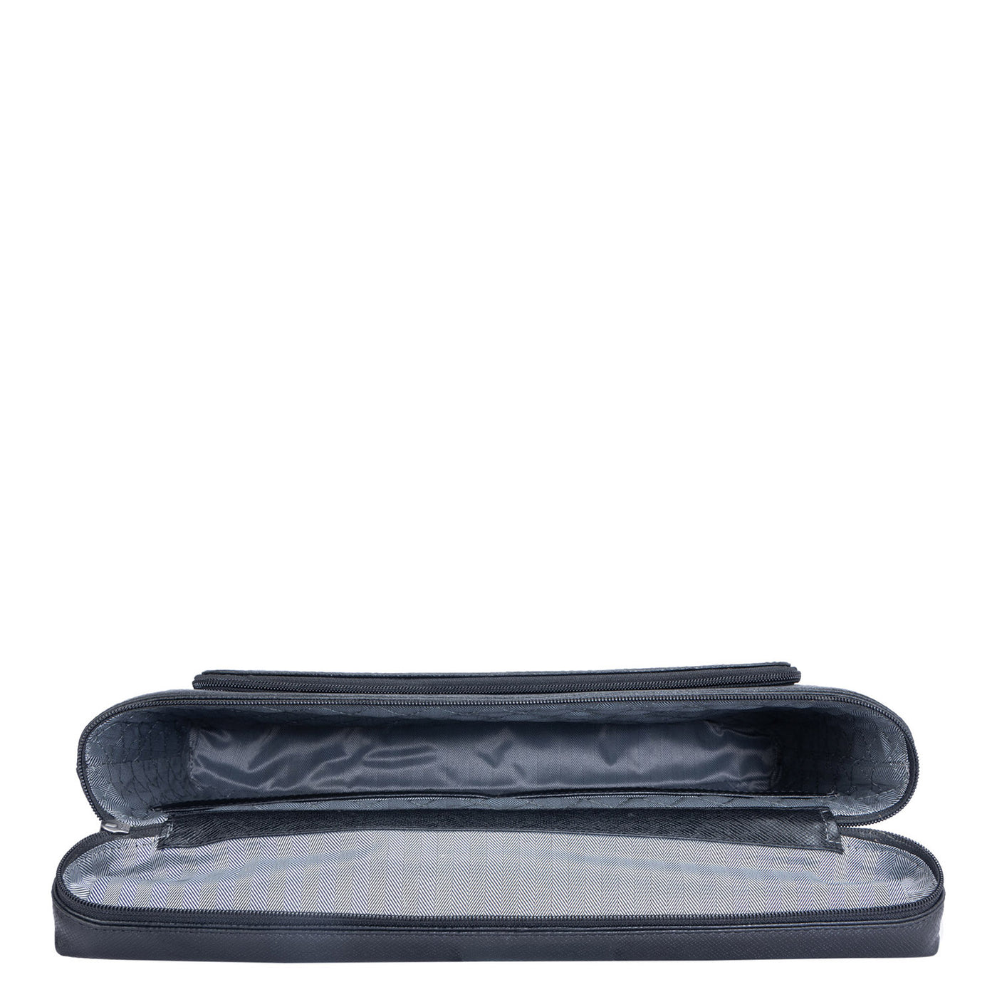 Black Franzy Leather Laptop Sleeve - Upto 14"