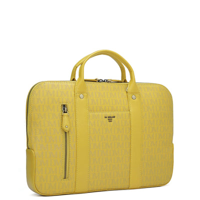 Monogram Leather Laptop Sleeve - Minion
