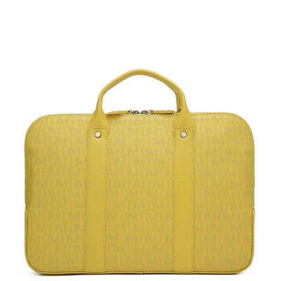 Monogram Leather Laptop Sleeve - Minion