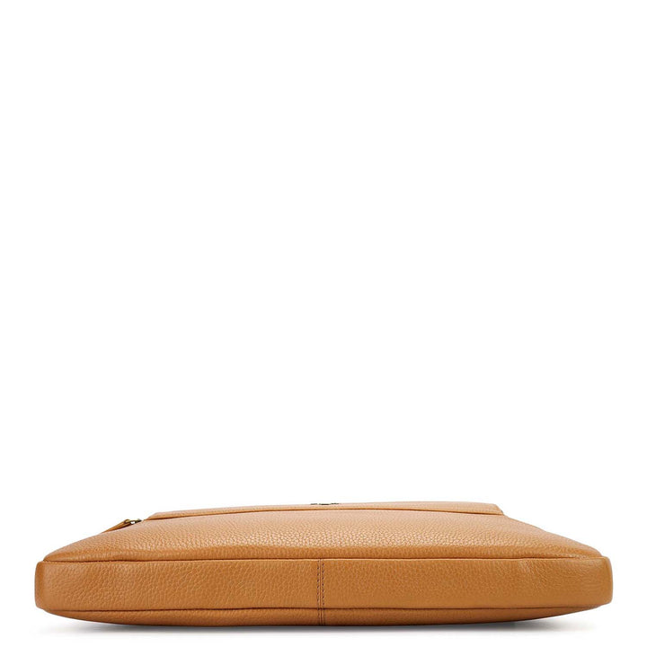 Wax Leather Laptop Sleeve - Caramel