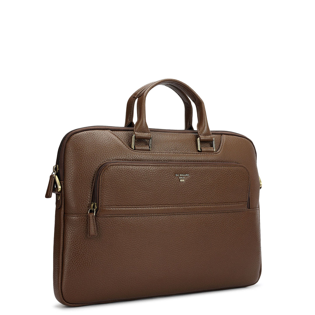 Wax Leather Laptop Sleeve - Mocha