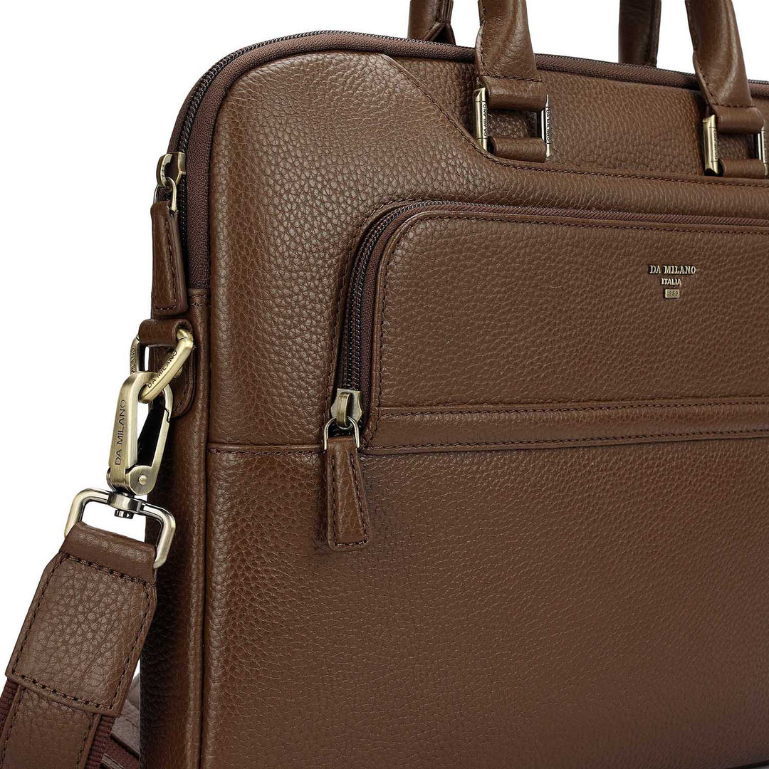 Wax Leather Laptop Sleeve - Mocha