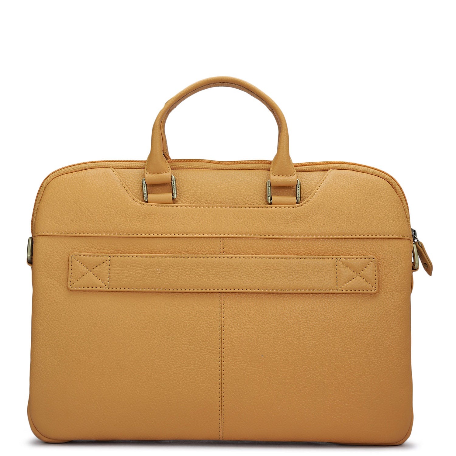 Wax Leather Laptop Sleeve - Apricot Crush – Da Milano