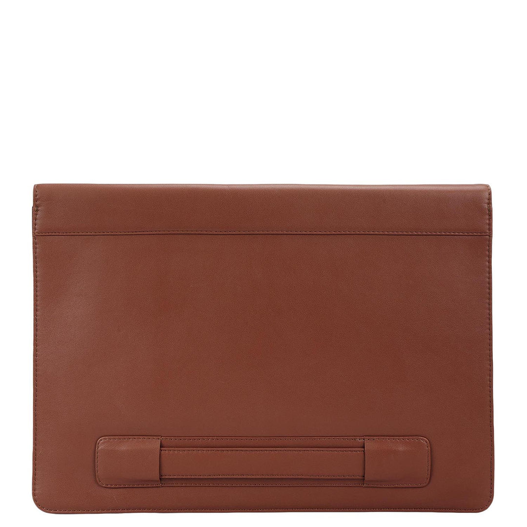 Plain Leather Computer Sleeve - Date