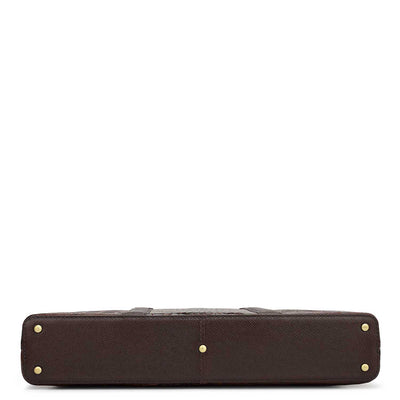 Croco Leather Laptop Sleeve - Date