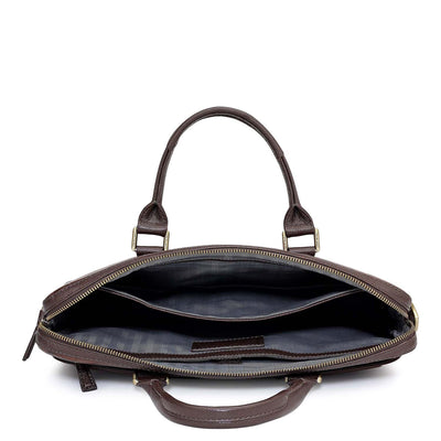 Croco Leather Laptop Sleeve - Date