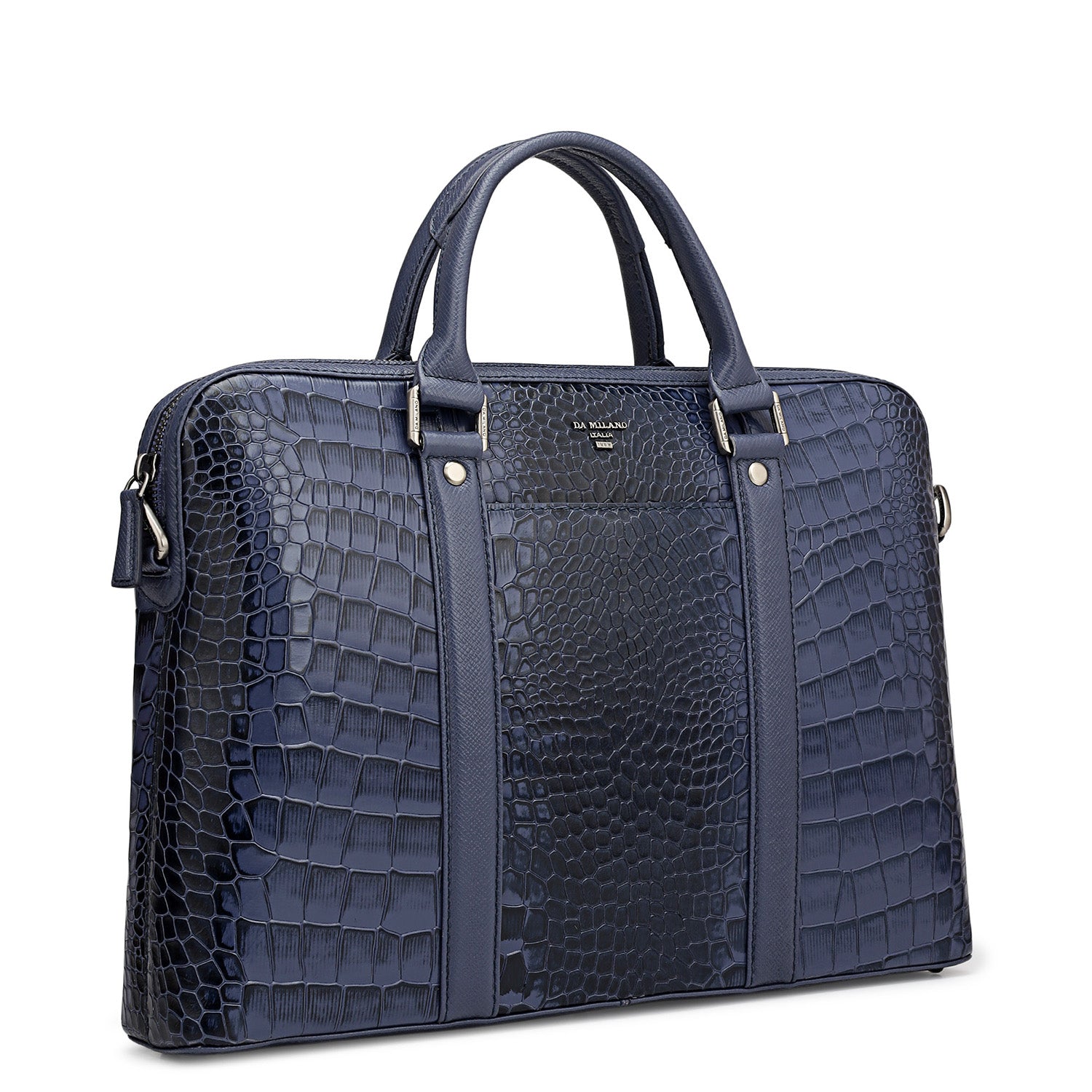Croco Leather Laptop Sleeve - Stardust – Da Milano
