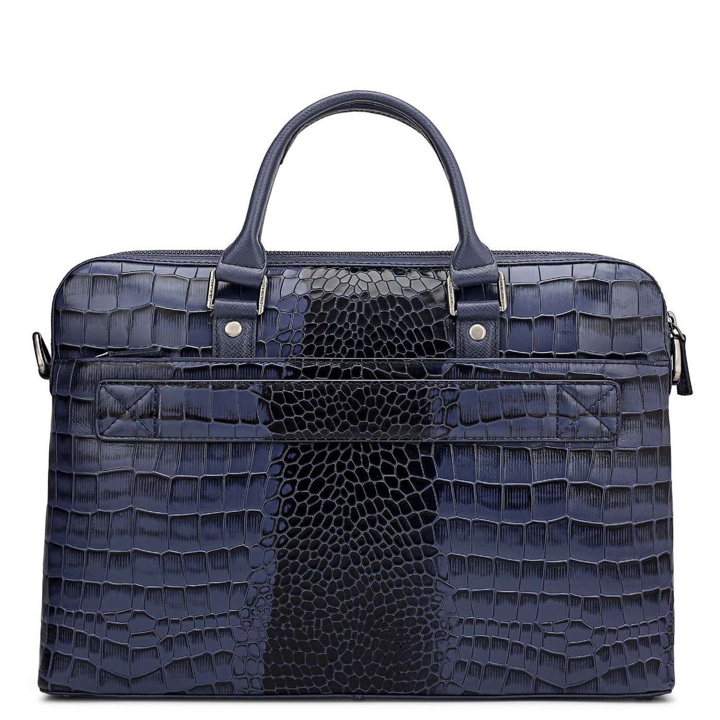 Croco Leather Laptop Sleeve - Stardust