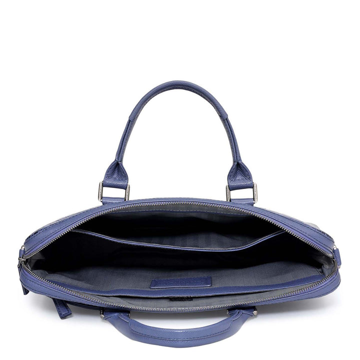 Croco Leather Laptop Sleeve - Stardust