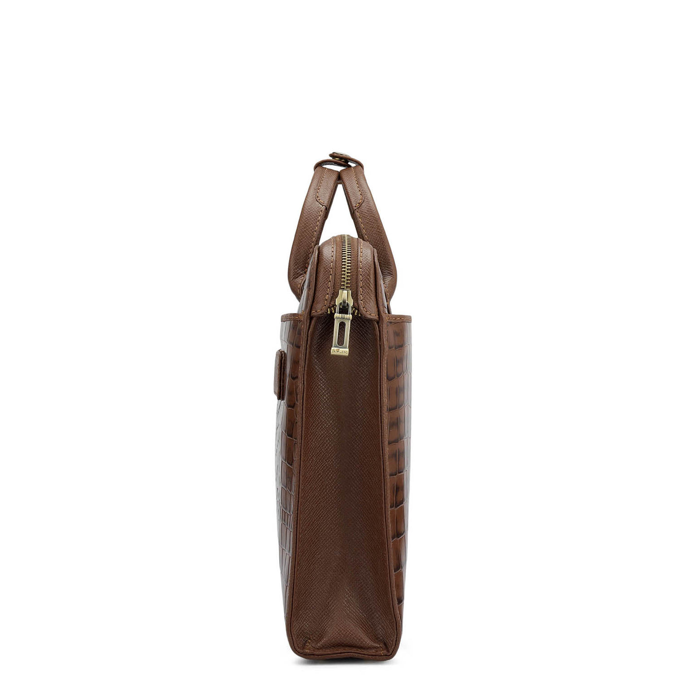 Croco Leather Laptop Sleeve - Date