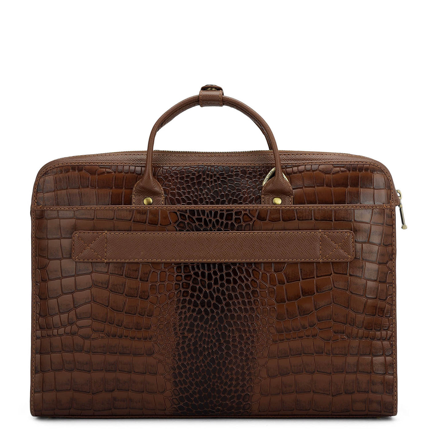 Croco Leather Laptop Sleeve - Date