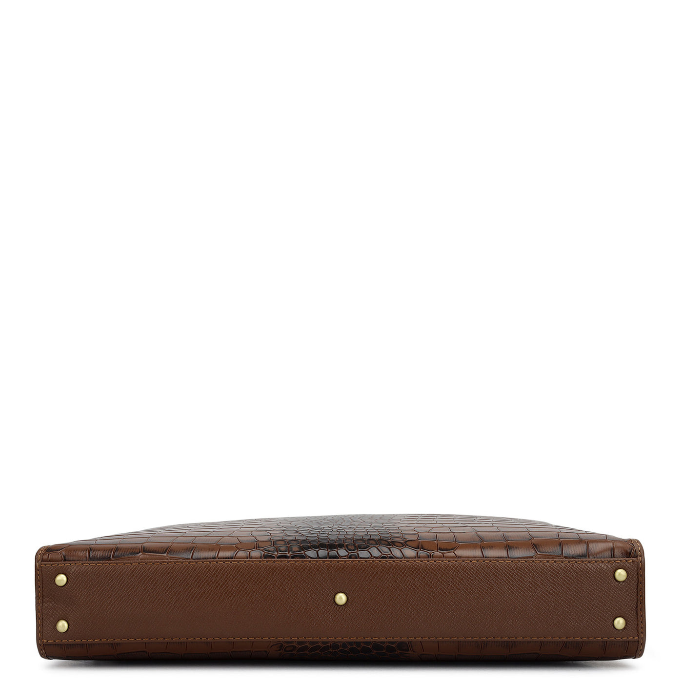 Croco Leather Laptop Sleeve - Date