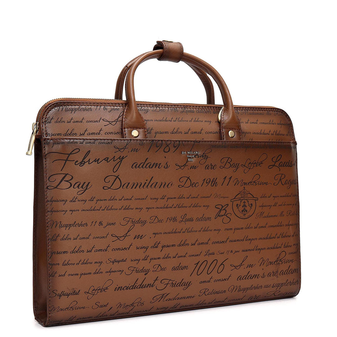 Signato Leather Laptop Sleeve - Cognac