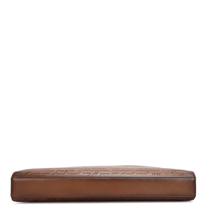 Signato Leather Laptop Sleeve - Cognac