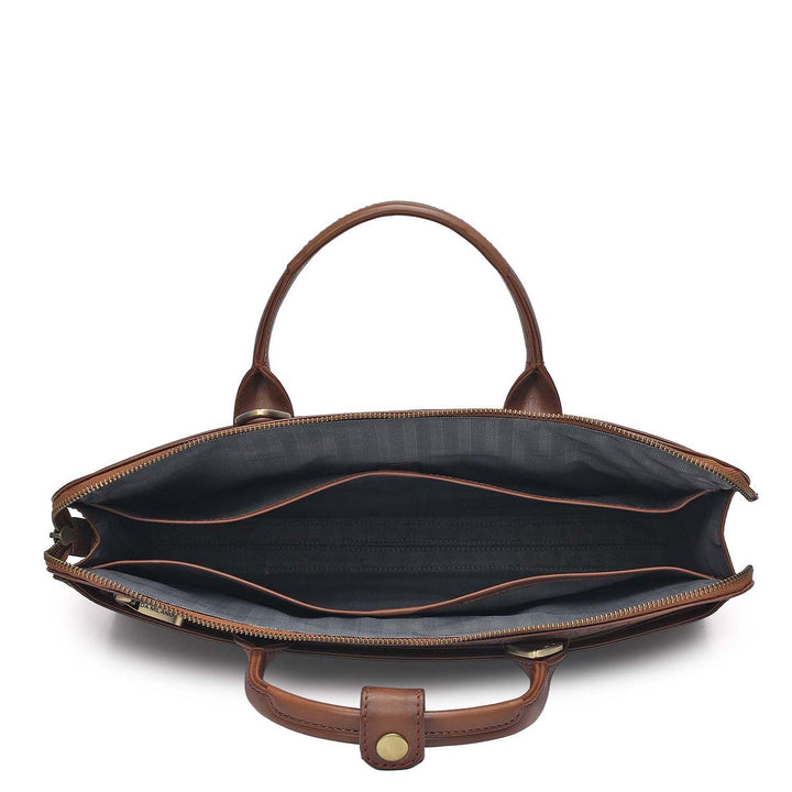 Signato Leather Laptop Sleeve - Cognac