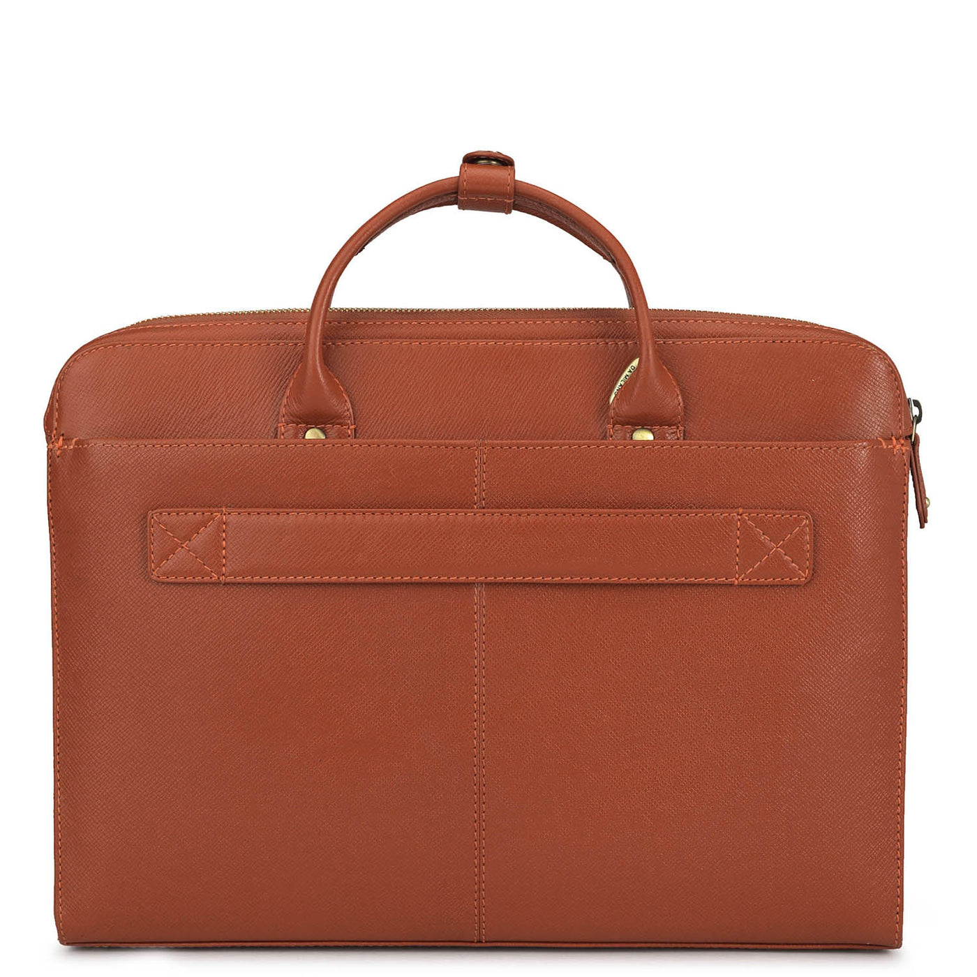 Franzy Leather Laptop Sleeve - Rust Orange