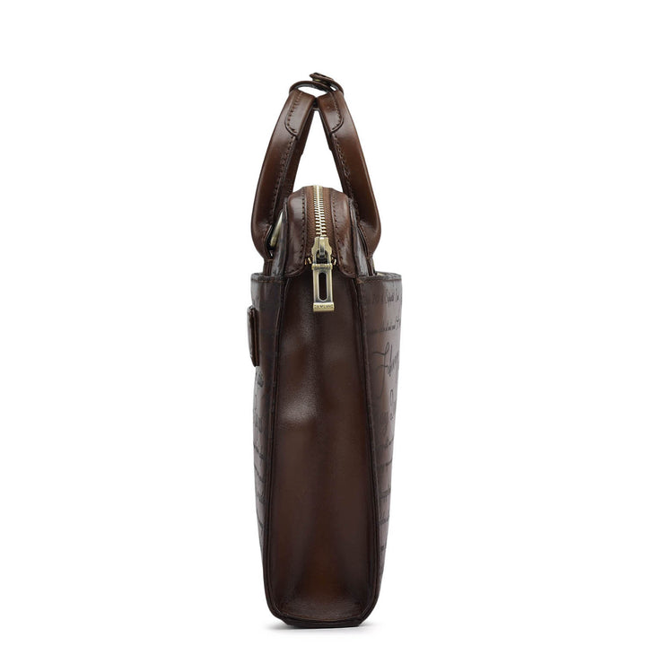 Signato Leather Laptop Sleeve - Cognac