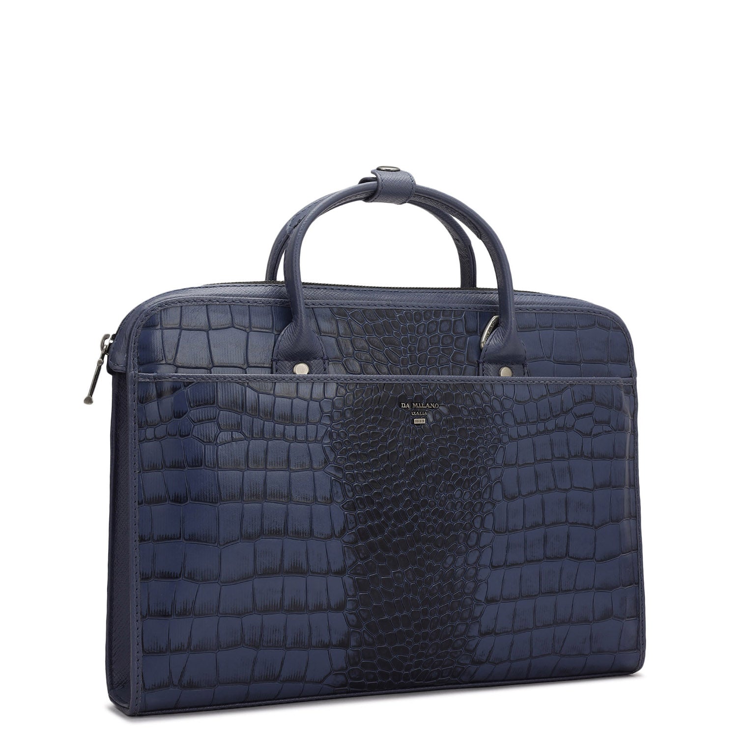 Croco Leather Laptop Sleeve - Stardust – Da Milano