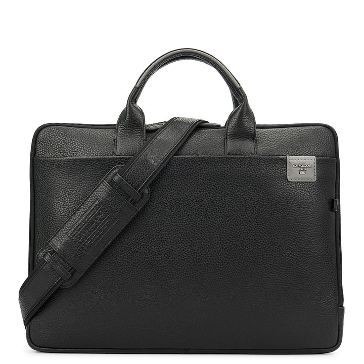 Wax Leather Laptop Sleeve - Black