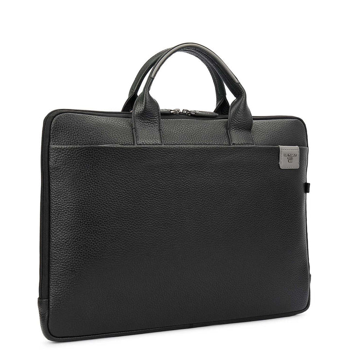 Wax Leather Laptop Sleeve - Black