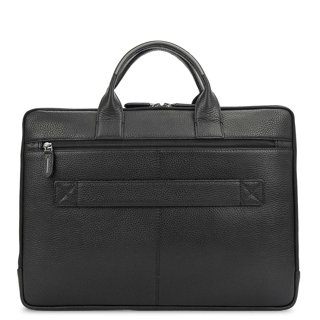 Wax Leather Laptop Sleeve - Black