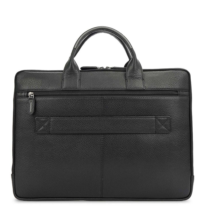 Wax Leather Laptop Sleeve - Black
