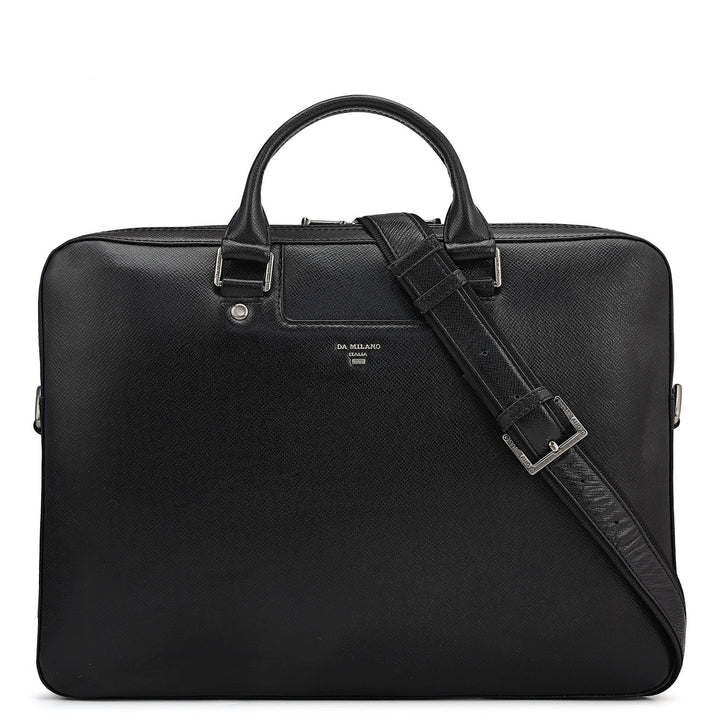 Franzy Leather Laptop Sleeve - Black
