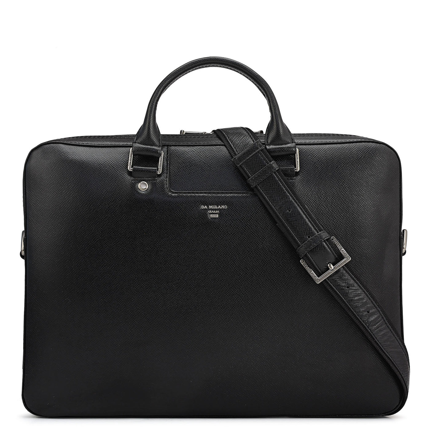 Franzy Leather Laptop Sleeve - Black