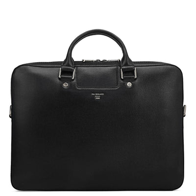 Franzy Leather Laptop Sleeve - Black